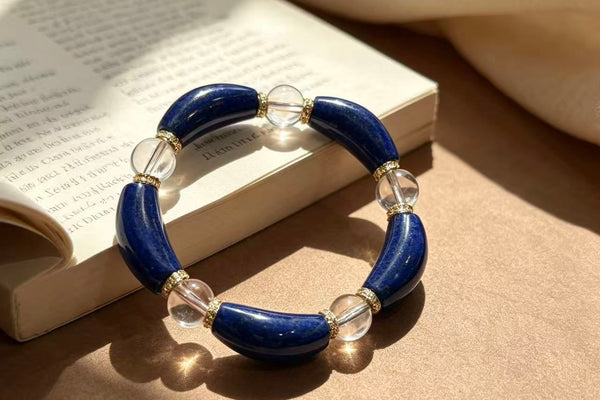Lapis Lazuli &amp; Clear Quartz Floral Bracelet Explained: The Complete Guide to the Handmade Lucky Wealth Crystal Bracelet