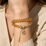 Golden Fortune Double Layer Bracelet: The Complete Guide to Handmade Citrine Tower Crystal & Golden Rutilated Quartz Jewelry