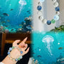 Crystal Paradise Luminous Ocean Dream Bracelet – Handmade Five-Crystal Energy Bracelet for Calm, Clarity & Abundance 🌊