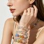 Crystal Paradise Color Fantasy Multi-Gem Bracelet – Handmade Seven-Crystal Rainbow Energy Bracelet 🌈