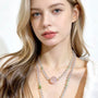 Crystal Paradise Pink Starlight Necklace – Rose Quartz & Clear Quartz Healing Pendant Necklace