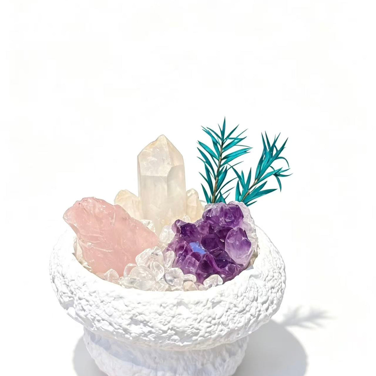 Crystal Paradise Crystal Bonsai DIY Kit – Handmade Healing Crystal Plant Décor with Gift Box 🪴✨