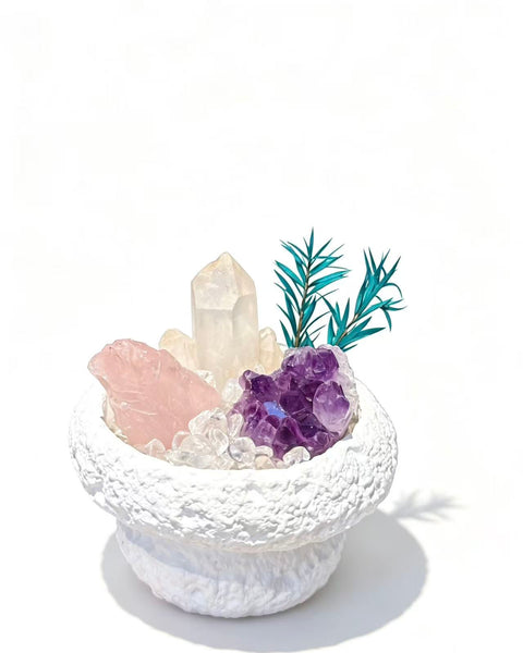 Crystal Paradise Crystal Bonsai DIY Kit – Handmade Healing Crystal Plant Décor with Gift Box 🪴✨