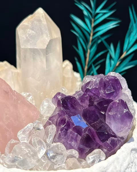 Crystal Paradise Crystal Bonsai DIY Kit – Handmade Healing Crystal Plant Décor with Gift Box 🪴✨