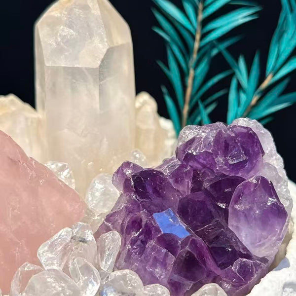Crystal Paradise Crystal Bonsai DIY Kit – Handmade Healing Crystal Plant Décor with Gift Box 🪴✨