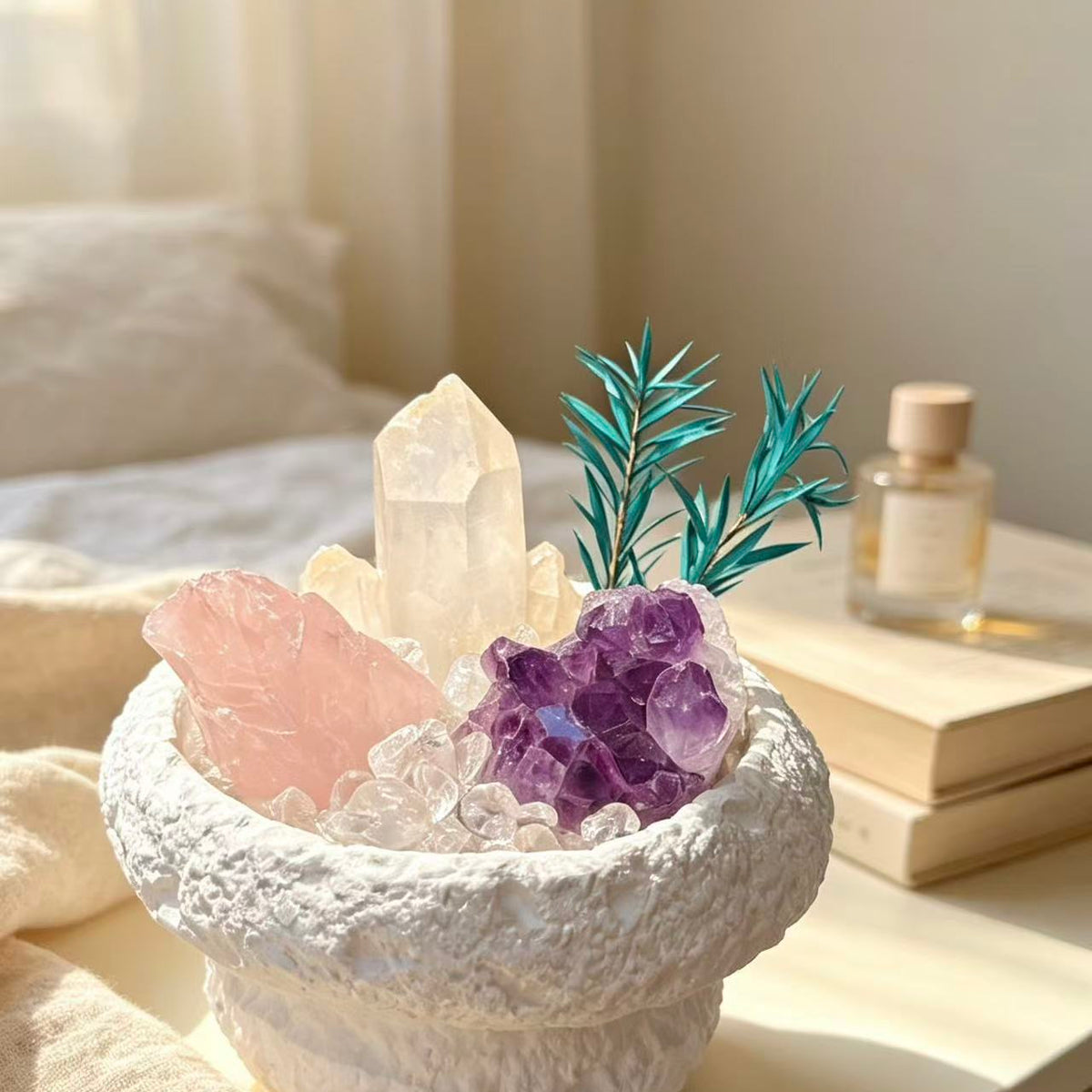 Crystal Paradise Crystal Bonsai DIY Kit – Handmade Healing Crystal Plant Décor with Gift Box 🪴✨