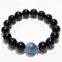 Crystal Paradise Midnight Guardian Bracelet – Handmade Kyanite & Black Obsidian Energy Bracelet 💙🖤