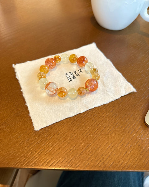 Crystal Paradise Golden Fortune Quartz Collection – Crystal Wealth Grid Bracelet Set 💰✨