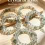 Crystal Paradise Green Phantom Prosperity Double-Layer Bracelet – Handmade Green Phantom & Clear Quartz Wealth Energy Bracelet 💚