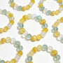 Crystal Paradise Multi-Gem Fortune Bracelet – Handmade Treasure Crystal Bracelet with Yellow Rutilated Quartz, Green Fluorite, Snow Phantom & White Quartz ❤️