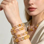 Crystal ParadiseGolden Bloom Crystal Bracelet – Handmade Multi-Stone Layered Energy Jewelry ✨🌼