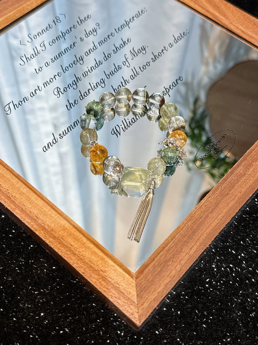 Crystal Paradise Fortune Crystal Array Bracelet – “Wealth Dominion” Handmade Energy Bead Bracelet 💰