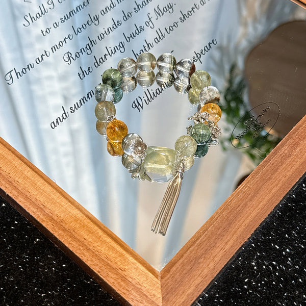 Crystal Paradise Fortune Crystal Array Bracelet – “Wealth Dominion” Handmade Energy Bead Bracelet 💰
