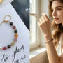 Crystal Paradise Tourmaline × Freshwater Pearl Bracelet – Handmade Harmony & Family Blessing Bead Bracelet 🌸