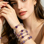 Crystal Paradise Amethyst Realm Bracelet – “Violet Cosmic Awakening” Handmade Energy Bead Bracelet 💜